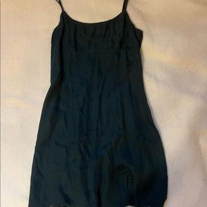 princess polly green satin mini dress.